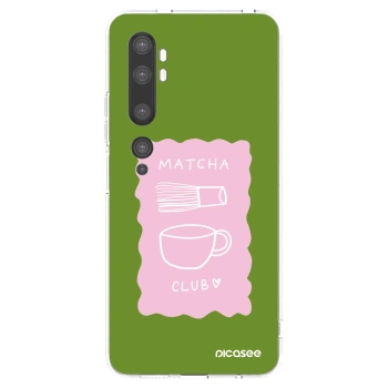 Picasee silikonový průhledný obal pro Xiaomi Mi Note 10 (Pro) - Matcha club