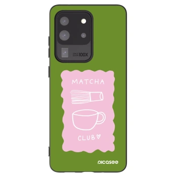 Picasee silikonový černý obal pro Samsung Galaxy S20 Ultra 5G G988F - Matcha club