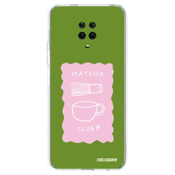 Picasee silikonový průhledný obal pro Xiaomi Redmi Note 9 Pro - Matcha club