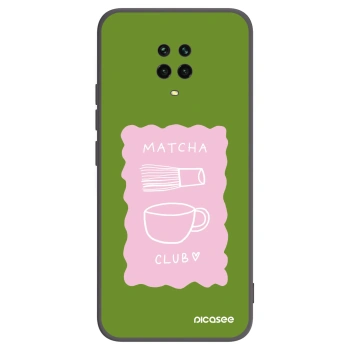 Picasee silikonový černý obal pro Xiaomi Redmi Note 9 Pro - Matcha club