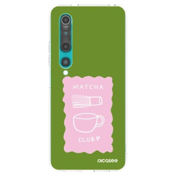 Picasee silikonový průhledný obal pro Xiaomi Mi 10 - Matcha club
