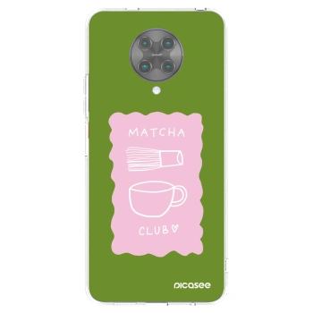 Picasee silikonový průhledný obal pro Xiaomi Poco F2 Pro - Matcha club