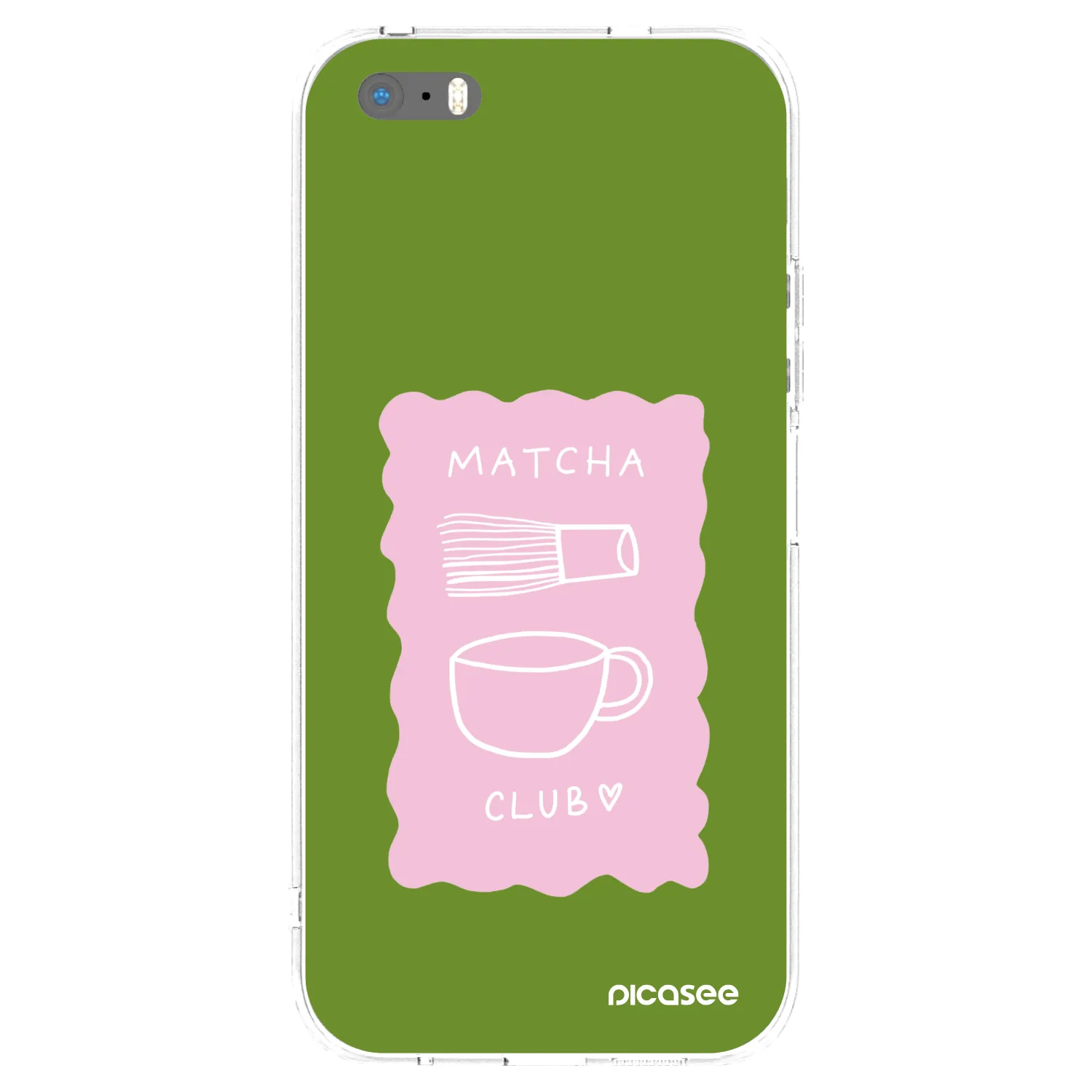 Picasee silikonový průhledný obal pro Apple iPhone 5/5S/SE - Matcha club