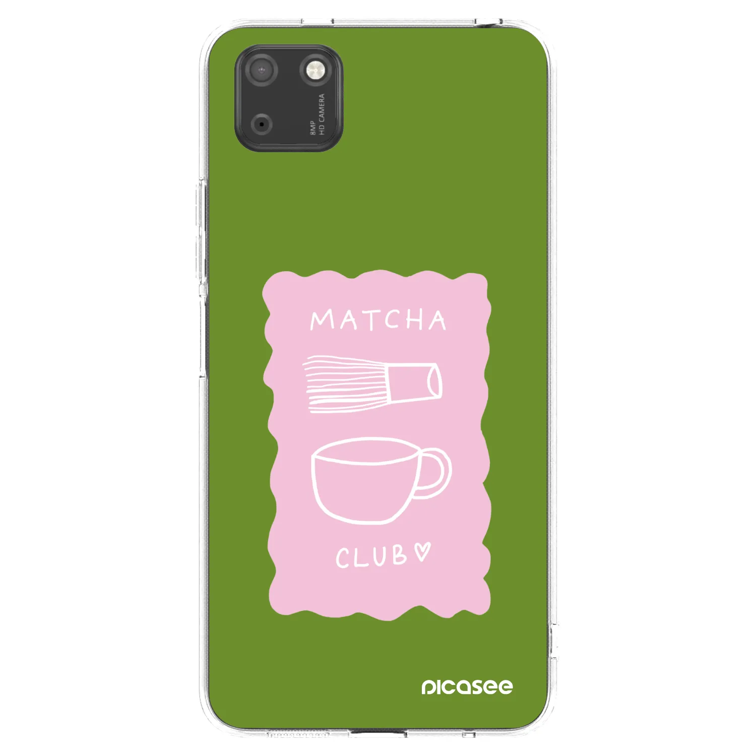 Picasee silikonový průhledný obal pro Huawei Y5P - Matcha club