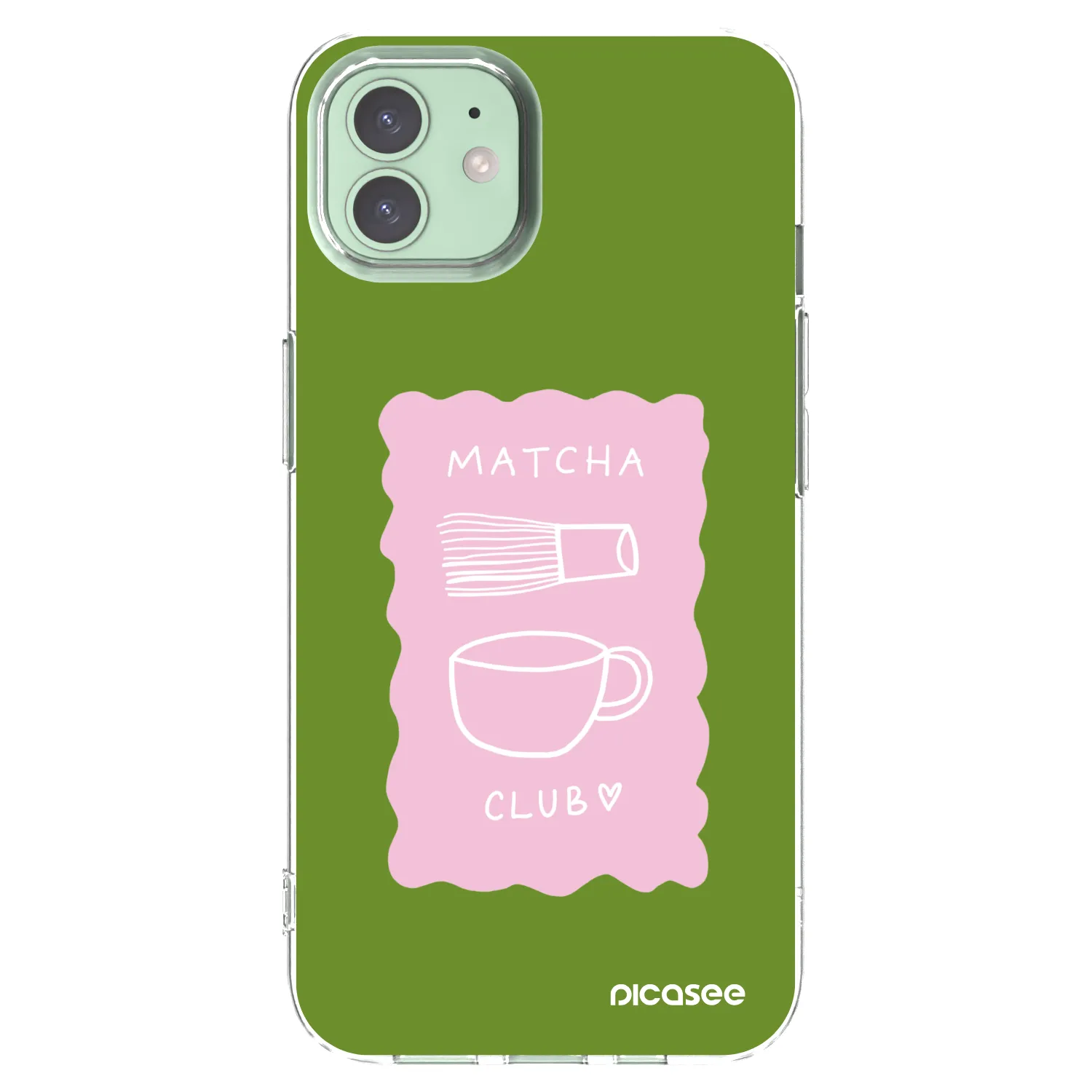 Picasee silikonový průhledný obal pro Apple iPhone 12 Pro - Matcha club