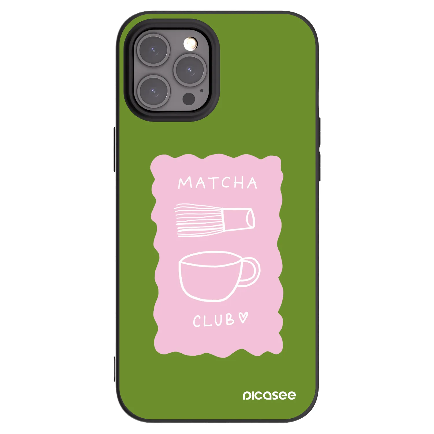Picasee silikonový černý obal pro Apple iPhone 12 Pro Max - Matcha club