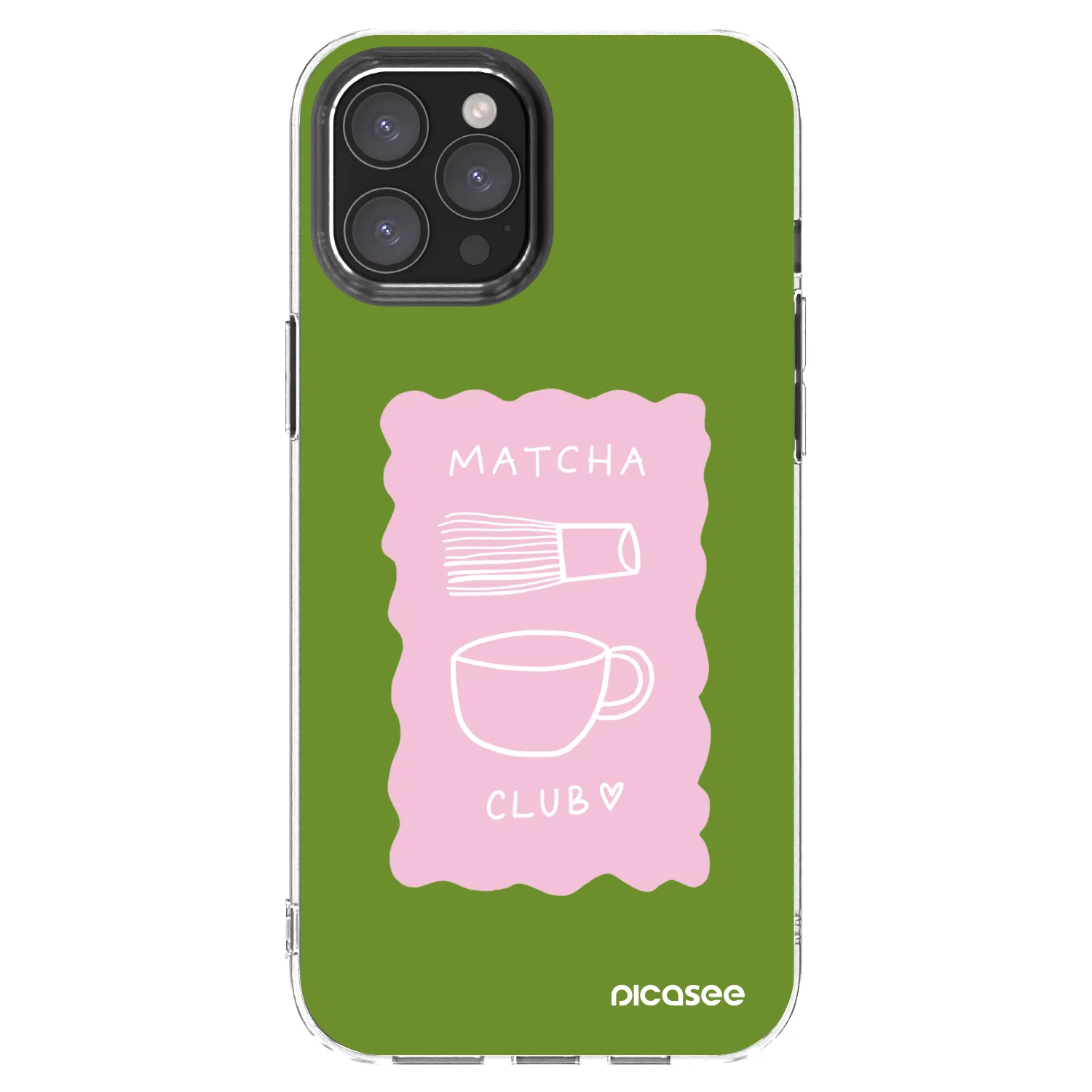 Picasee silikonový průhledný obal pro Apple iPhone 12 Pro Max - Matcha club