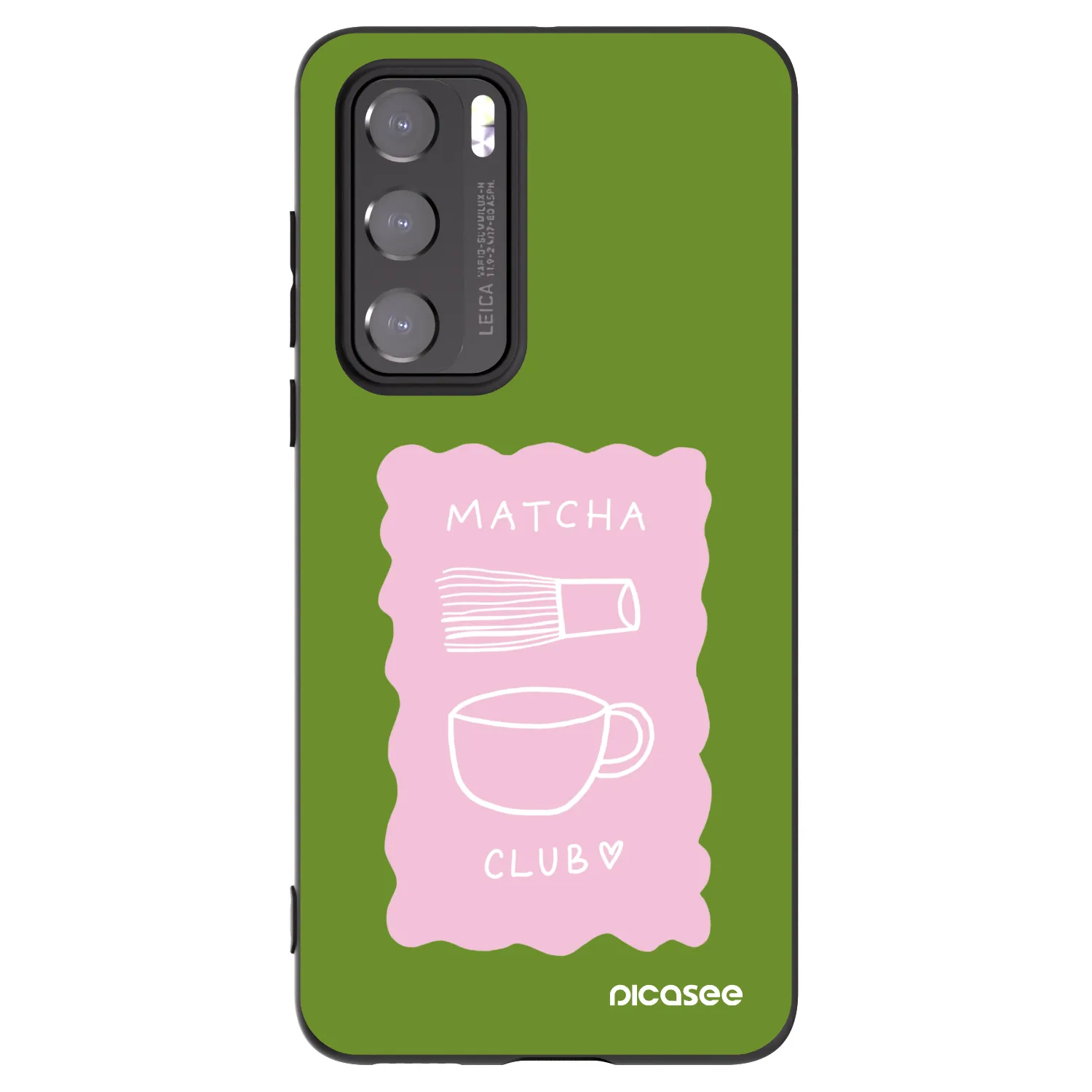 Picasee silikonový černý obal pro Huawei P40 - Matcha club