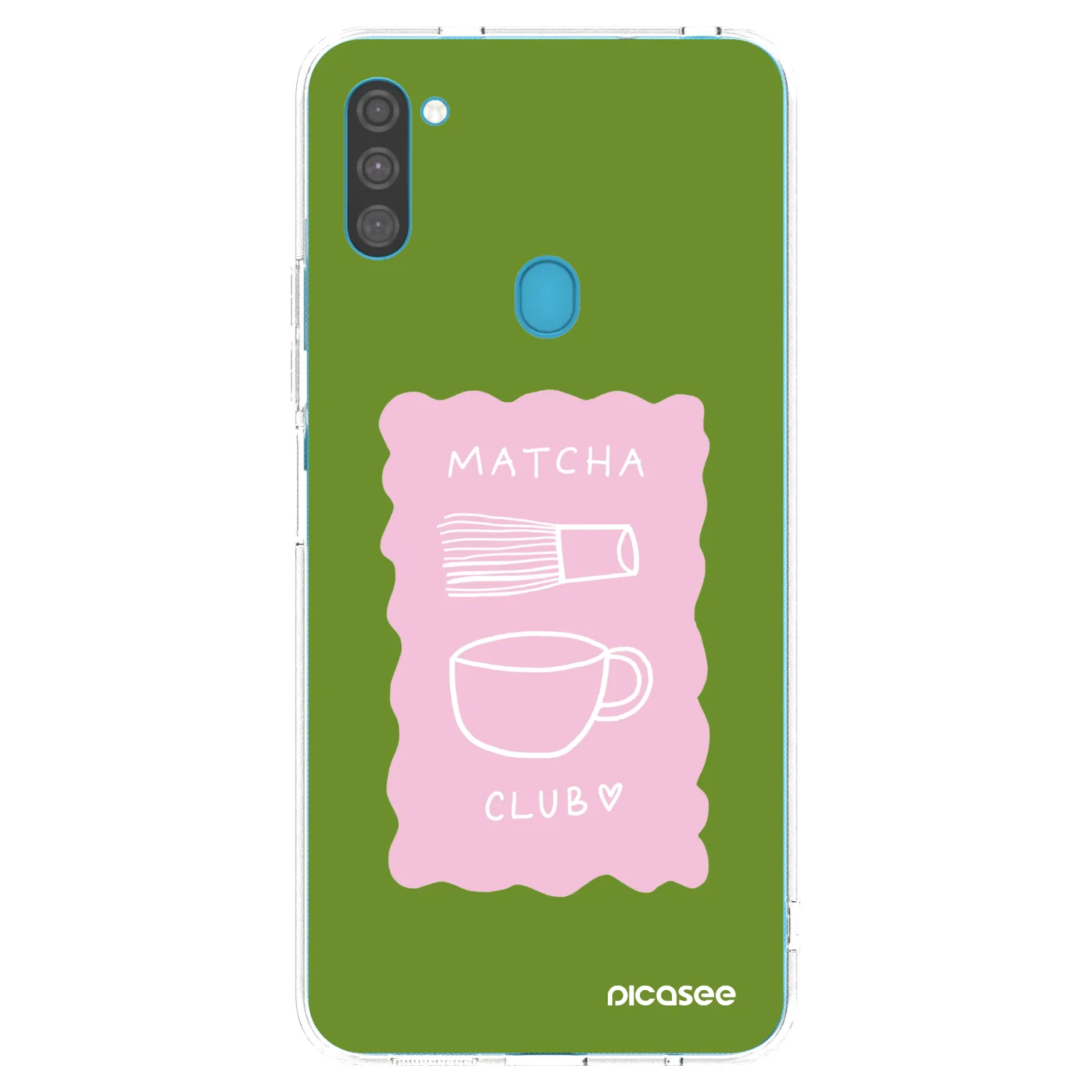 Picasee silikonový průhledný obal pro Samsung Galaxy M11 - Matcha club