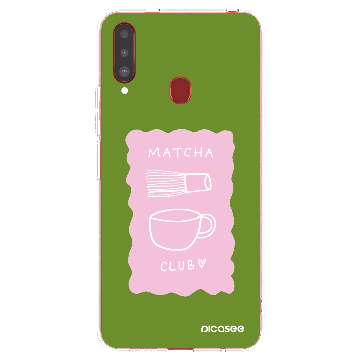 Picasee silikonový průhledný obal pro Samsung Galaxy A20s - Matcha club