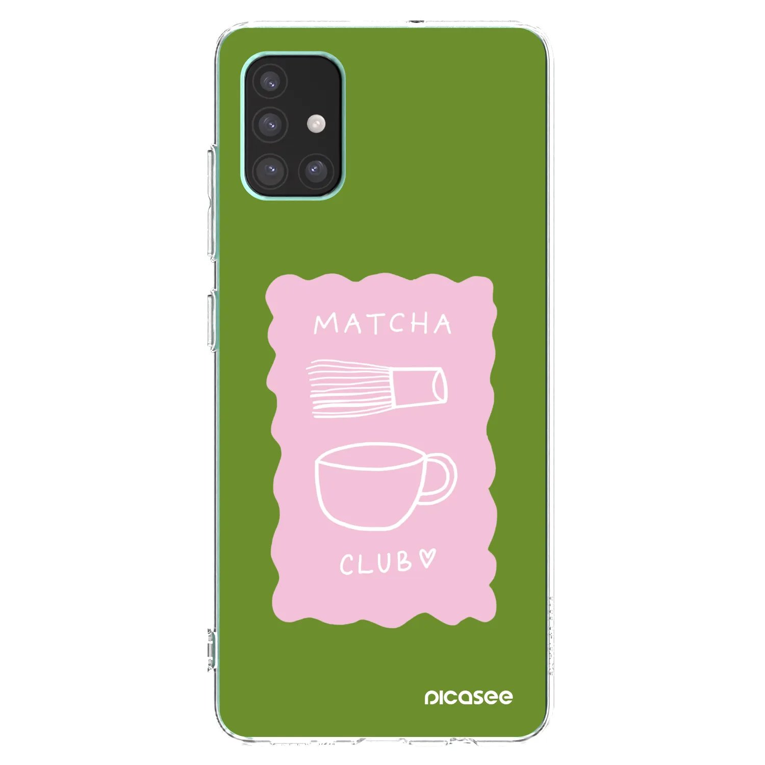 Picasee silikonový průhledný obal pro Samsung Galaxy M51 M515F - Matcha club
