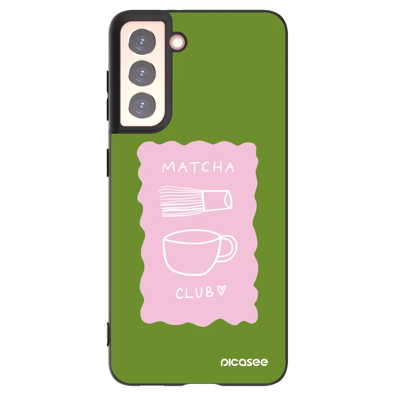 Picasee silikonový černý obal pro Samsung Galaxy S21 5G G991B - Matcha club