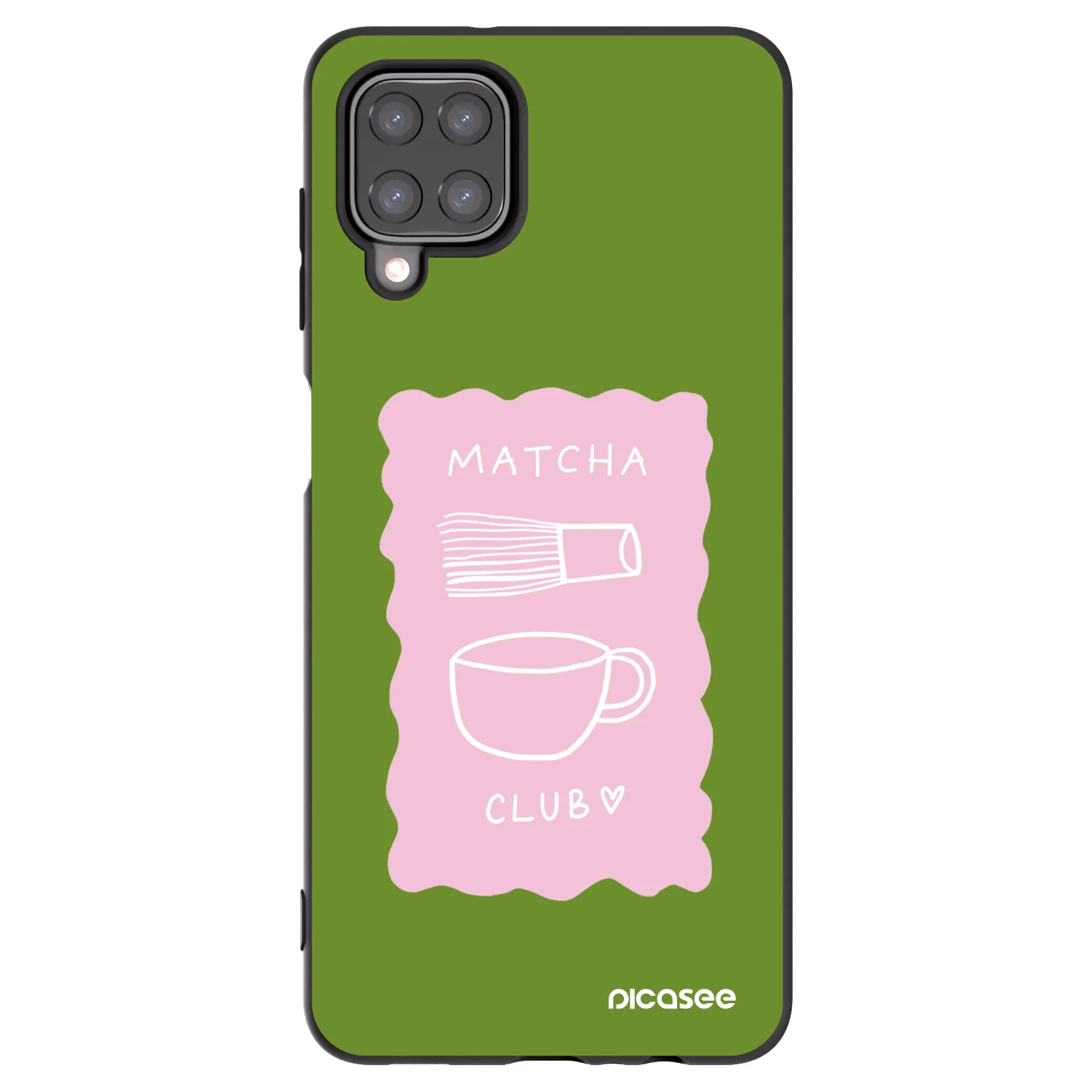 Picasee silikonový černý obal pro Samsung Galaxy A12 A125F - Matcha club