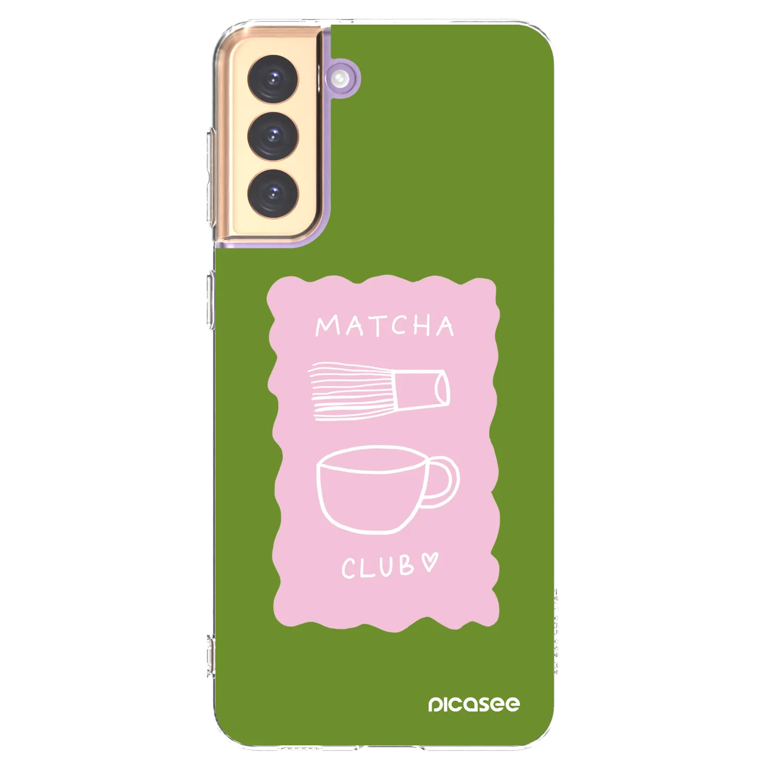 Picasee silikonový průhledný obal pro Samsung Galaxy S21+ 5G G996F - Matcha club