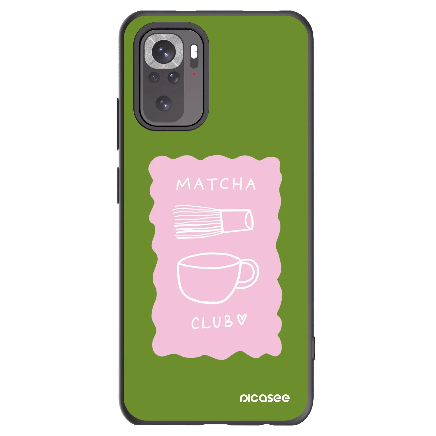 Picasee silikonový černý obal pro Xiaomi Redmi Note 10 - Matcha club