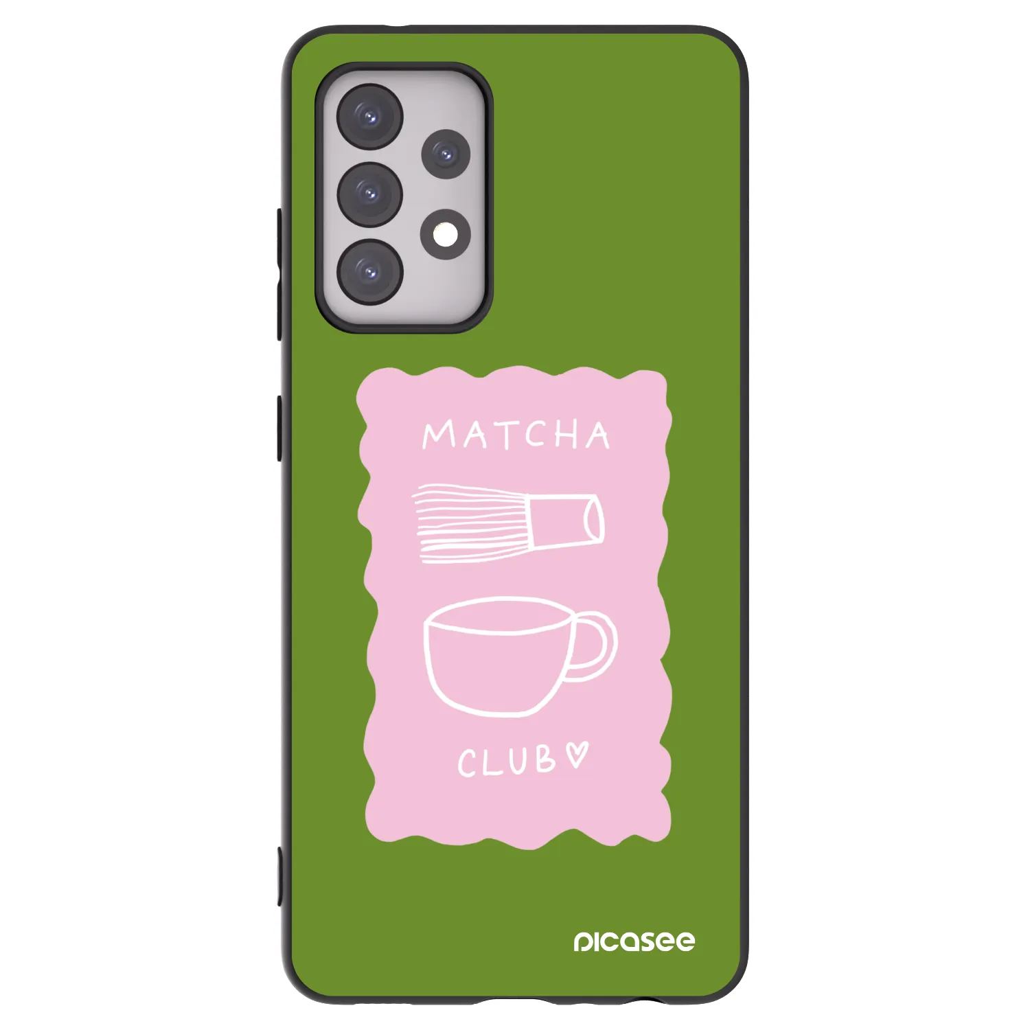 Picasee silikonový černý obal pro Samsung Galaxy A52 5G A525F - Matcha club