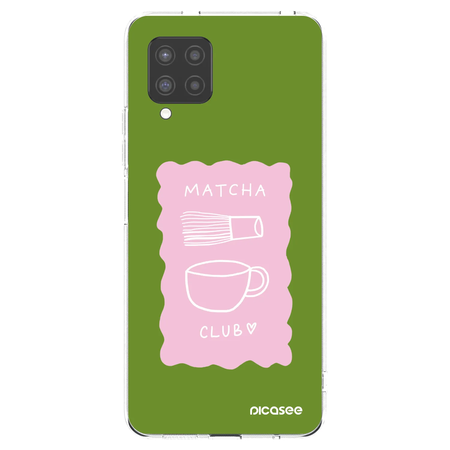 Picasee silikonový průhledný obal pro Samsung Galaxy A42 A426B - Matcha club