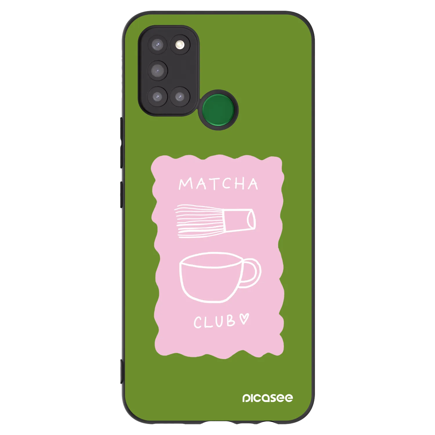Picasee silikonový černý obal pro Realme 7i - Matcha club