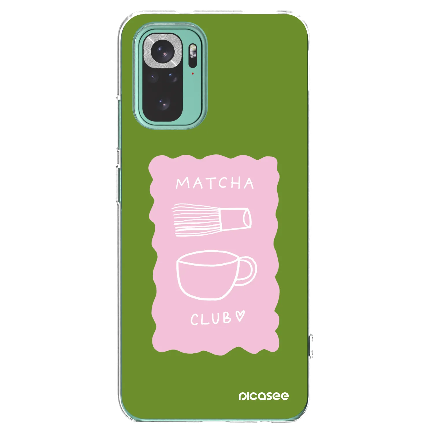 Picasee silikonový průhledný obal pro Xiaomi Redmi Note 10 Pro - Matcha club