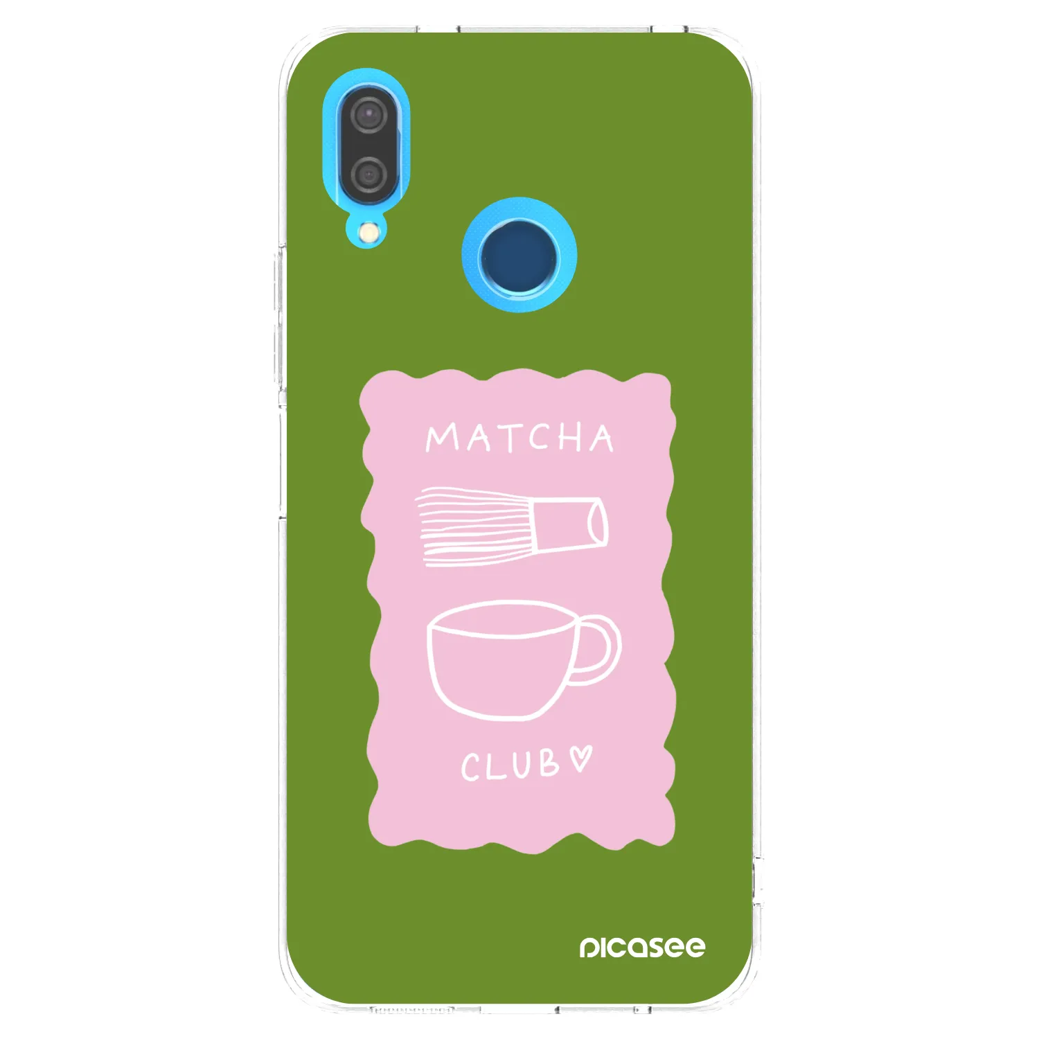 Picasee silikonový průhledný obal pro Huawei P20 Lite - Matcha club
