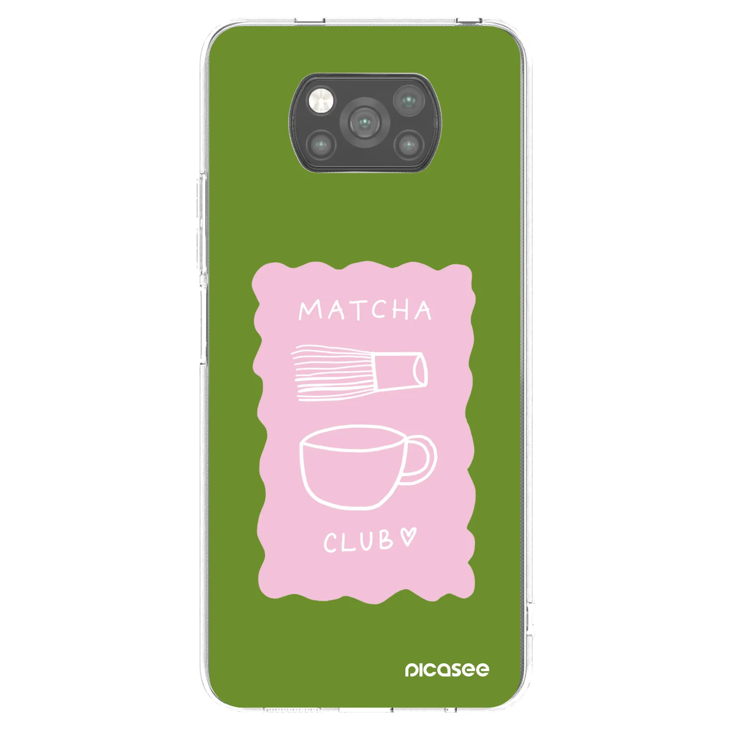 Picasee silikonový černý obal pro Xiaomi Poco X3 Pro - Matcha club