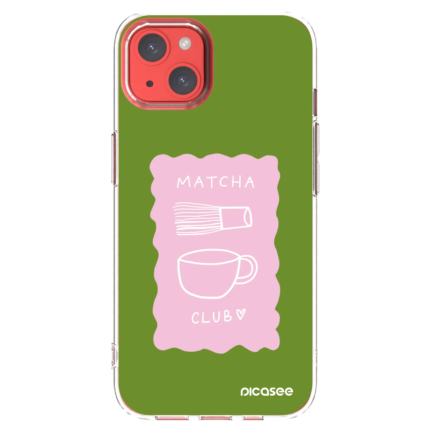 Picasee silikonový průhledný obal pro Apple iPhone 13 - Matcha club