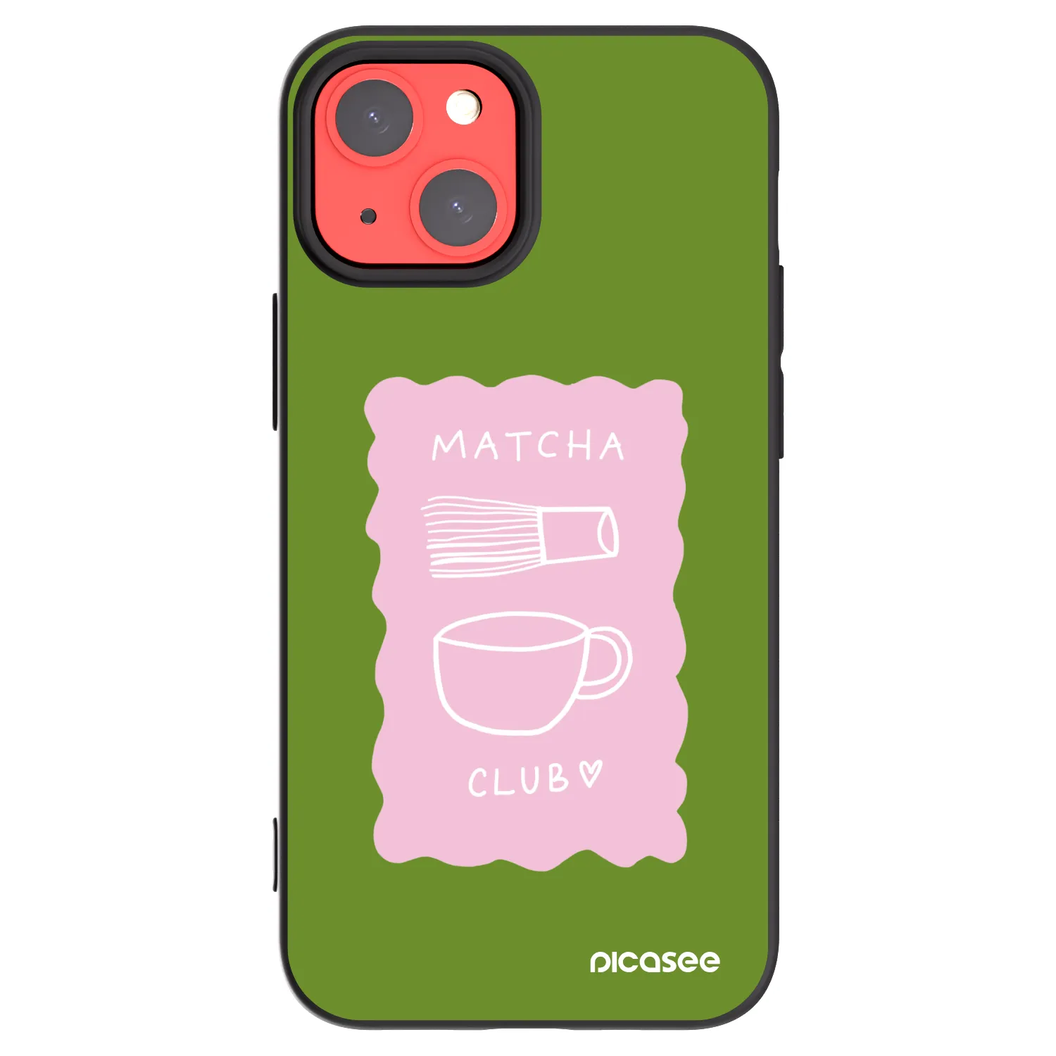 Picasee silikonový černý obal pro Apple iPhone 13 mini - Matcha club