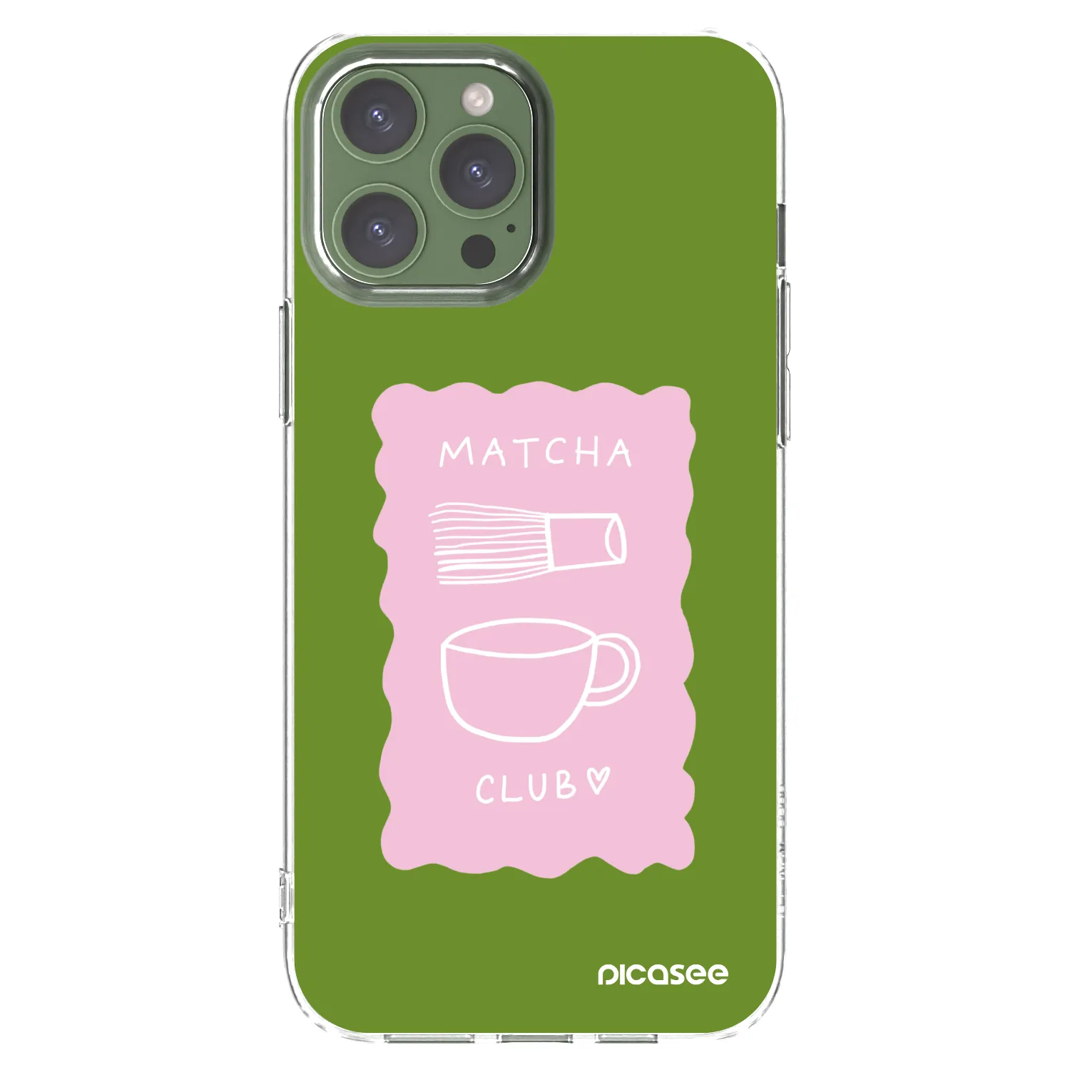 Picasee silikonový průhledný obal pro Apple iPhone 13 Pro Max - Matcha club