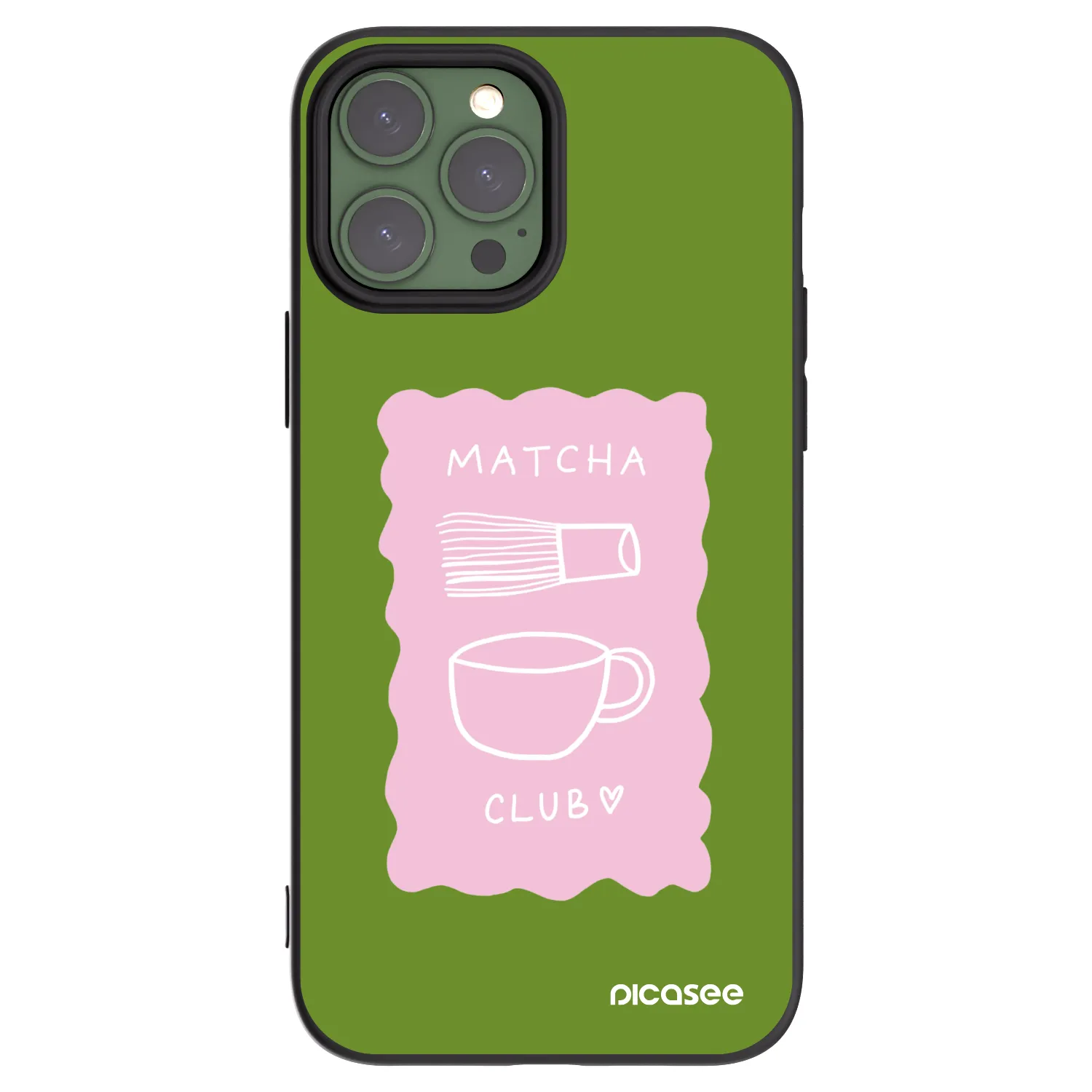 Picasee silikonový černý obal pro Apple iPhone 13 Pro Max - Matcha club