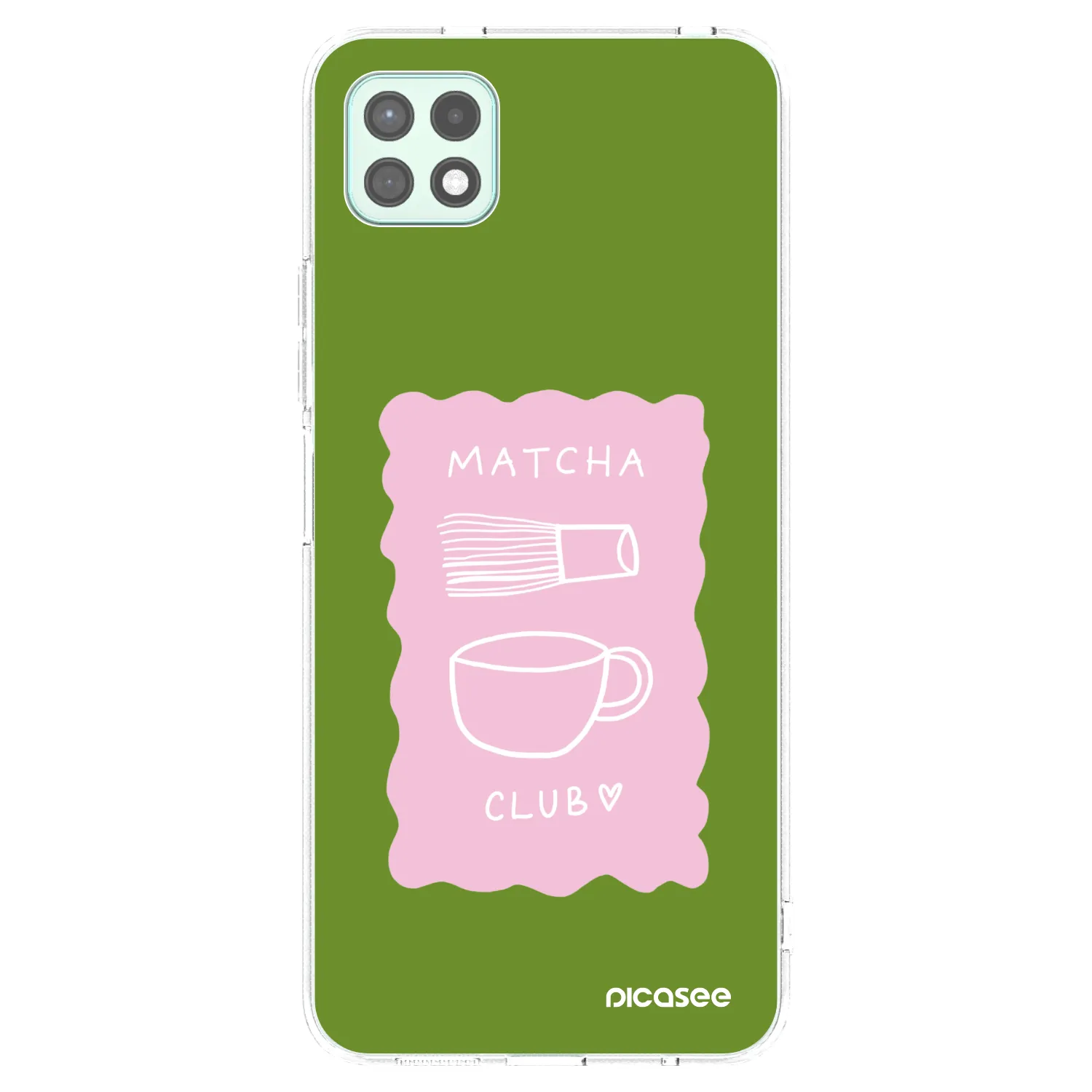 Picasee silikonový průhledný obal pro Samsung Galaxy A22 A226B 5G - Matcha club