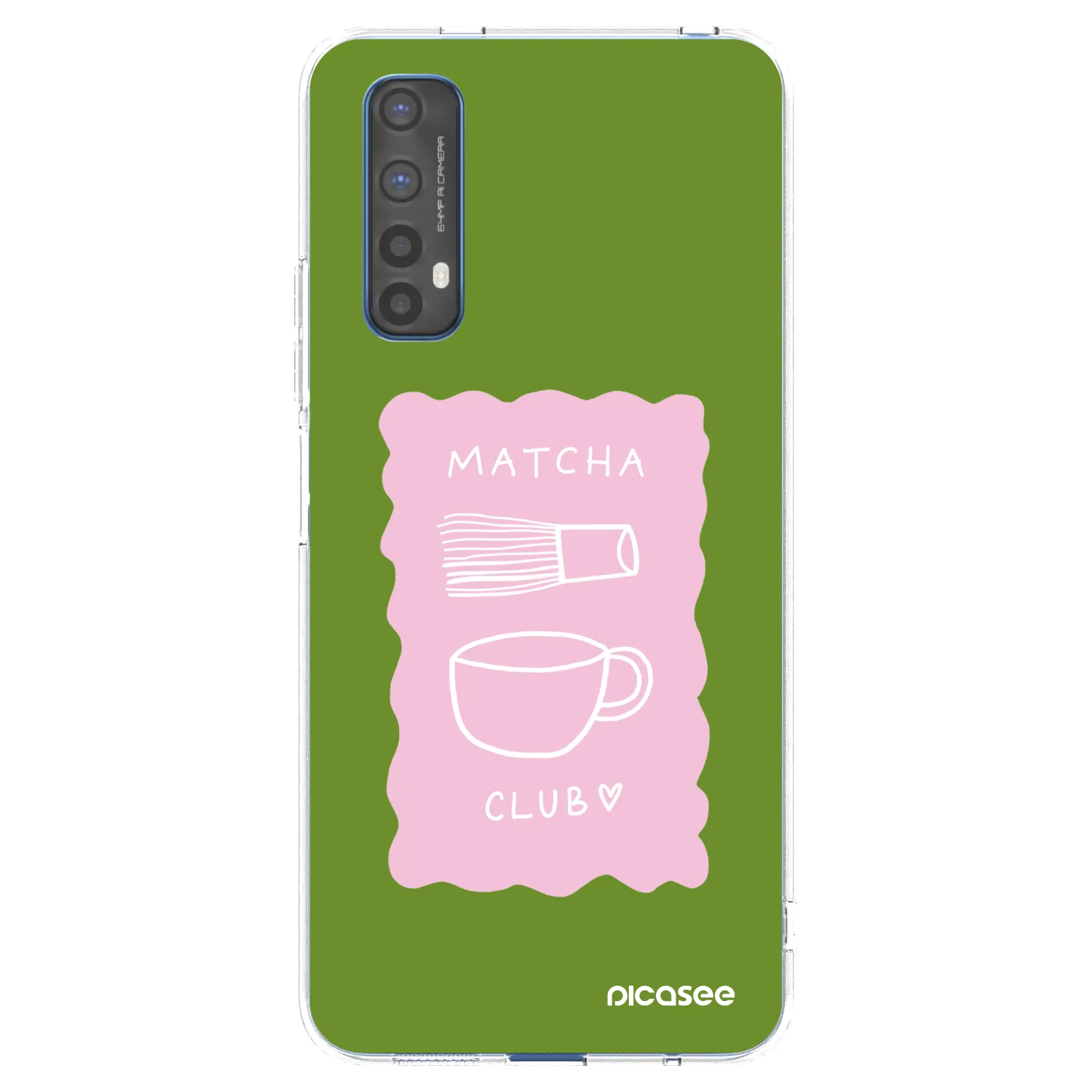 Picasee silikonový průhledný obal pro Realme 7 - Matcha club