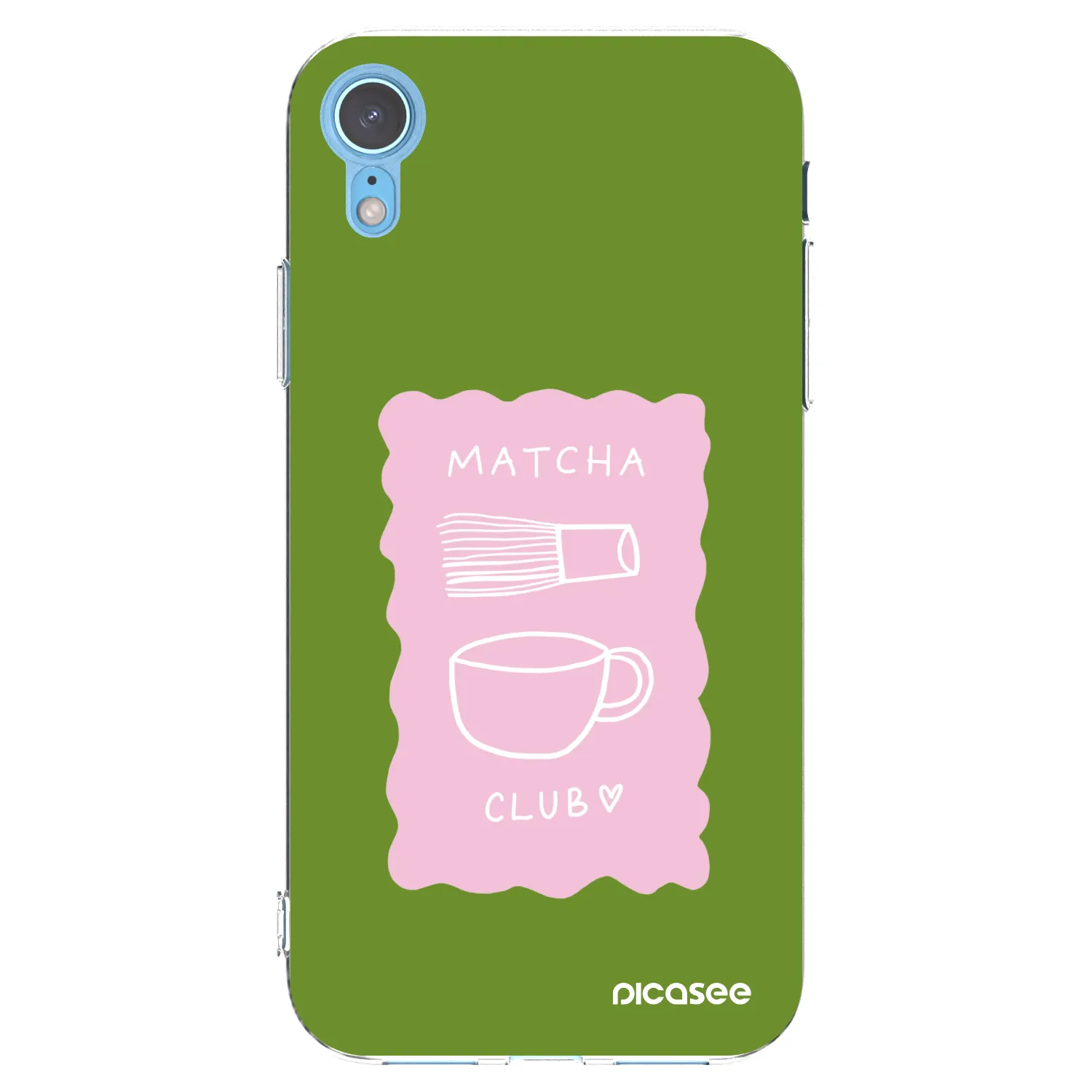 Picasee silikonový průhledný obal pro Apple iPhone XR - Matcha club