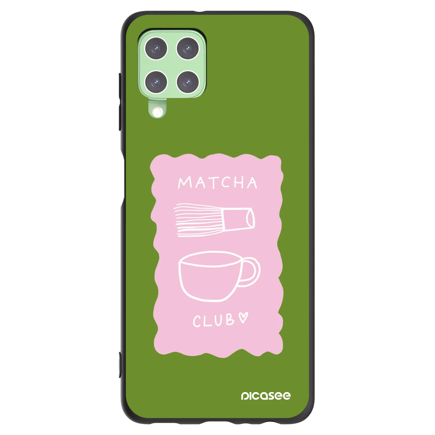 Picasee silikonový černý obal pro Samsung Galaxy A22 A225F 4G - Matcha club