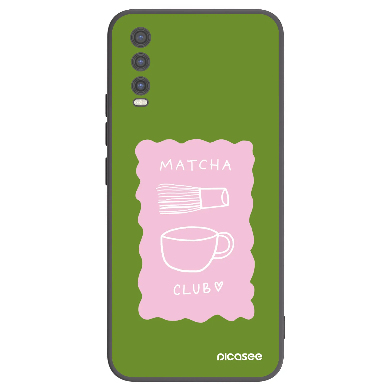 Picasee silikonový černý obal pro Vivo Y20s - Matcha club