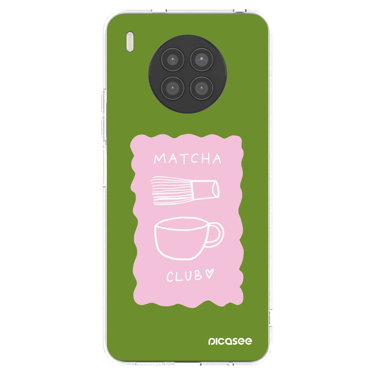 Picasee silikonový průhledný obal pro Huawei Nova 8i - Matcha club