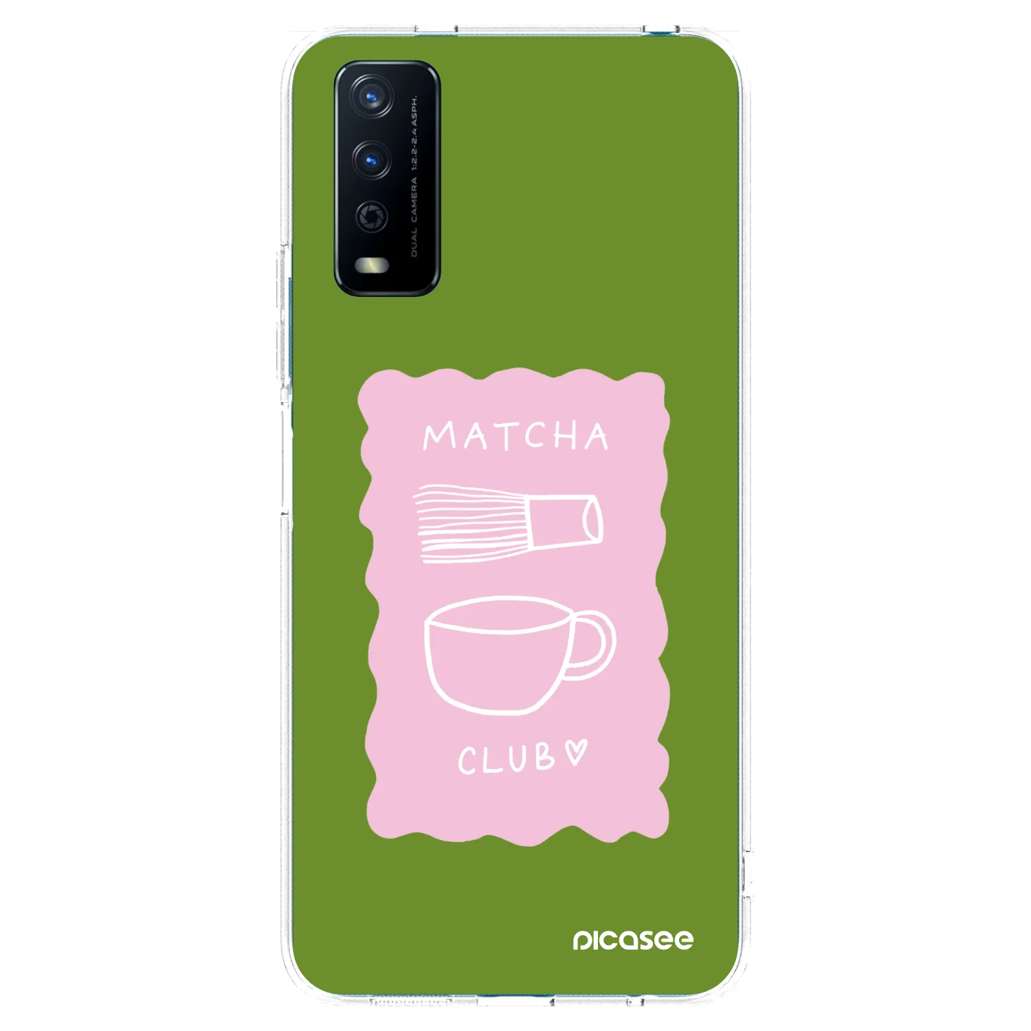 Picasee silikonový průhledný obal pro Vivo Y11s - Matcha club