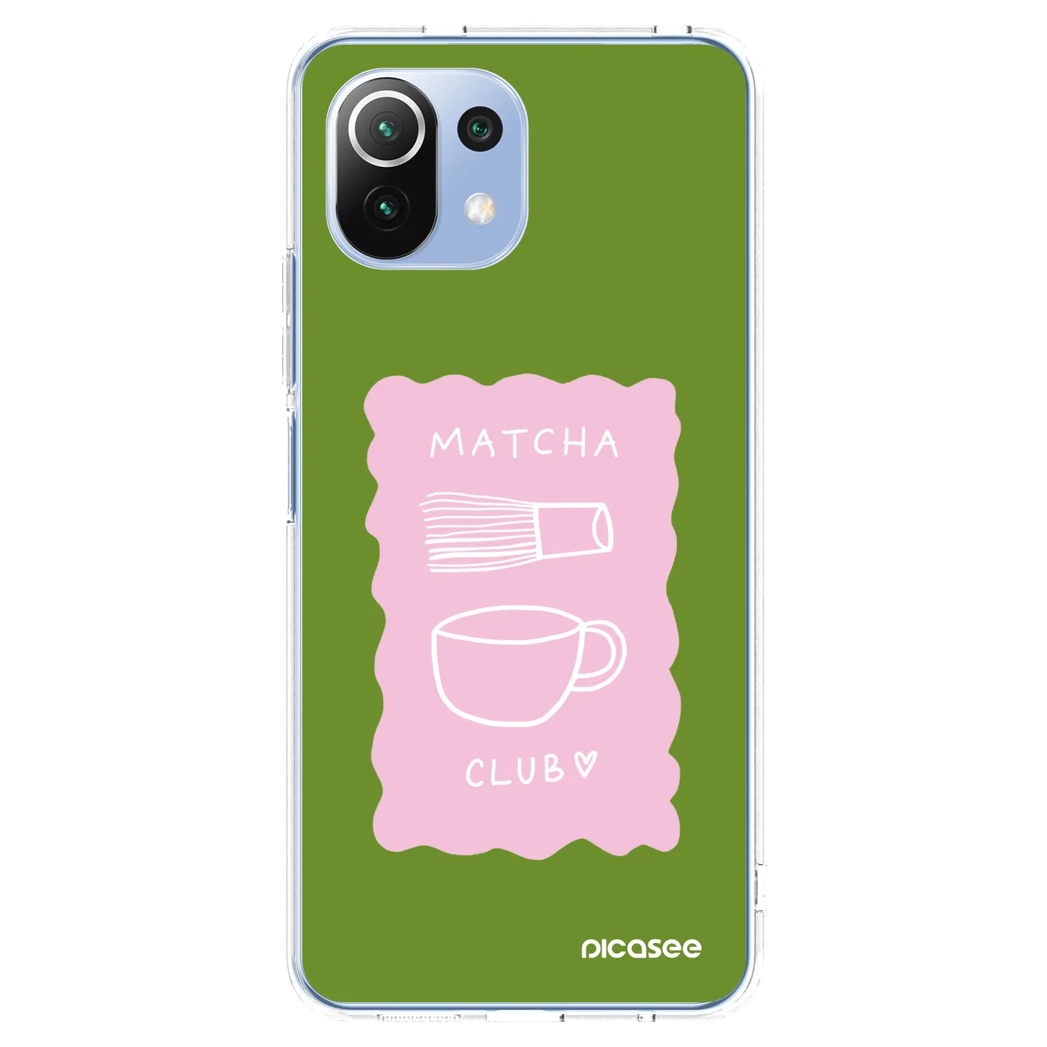Picasee silikonový průhledný obal pro Xiaomi 11 Lite 5G NE - Matcha club