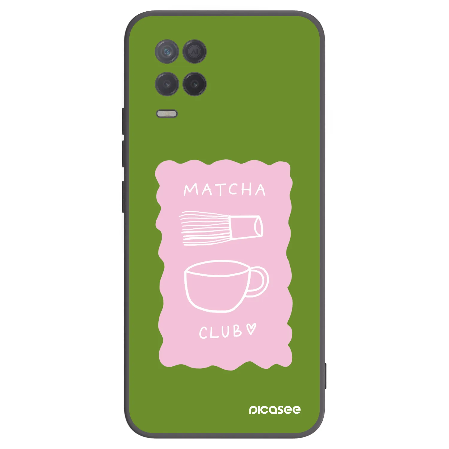 Picasee silikonový černý obal pro Realme 8 5G - Matcha club