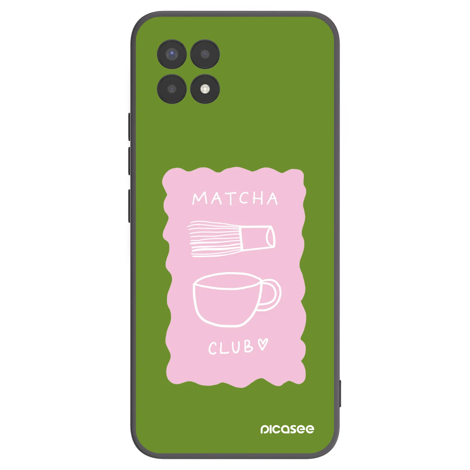 Picasee silikonový černý obal pro Realme 8i - Matcha club
