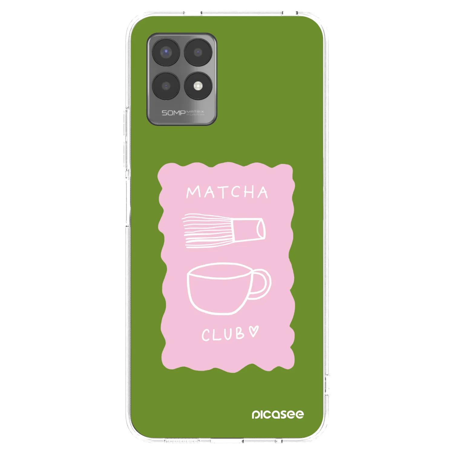 Picasee silikonový průhledný obal pro Realme 8i - Matcha club