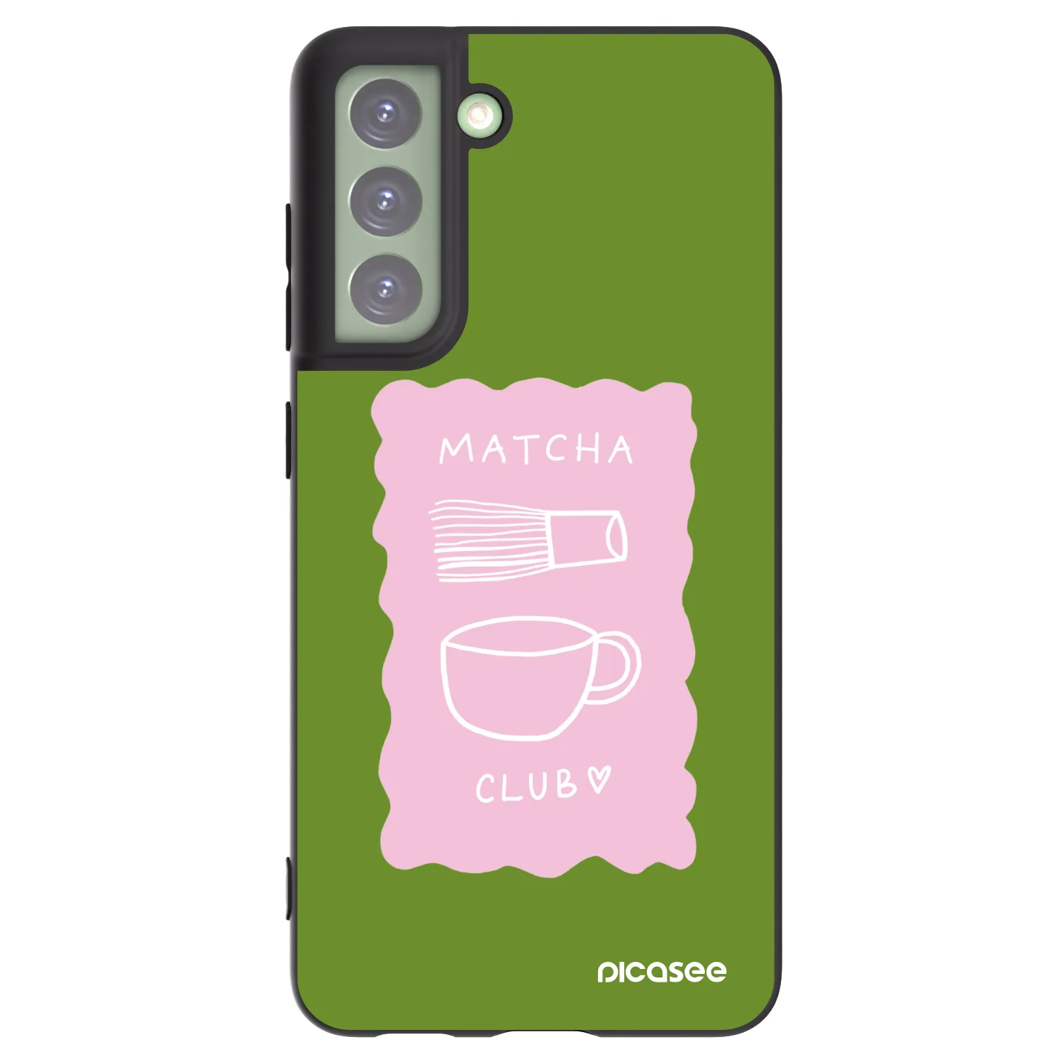 Picasee silikonový černý obal pro Samsung Galaxy S21 FE 5G - Matcha club