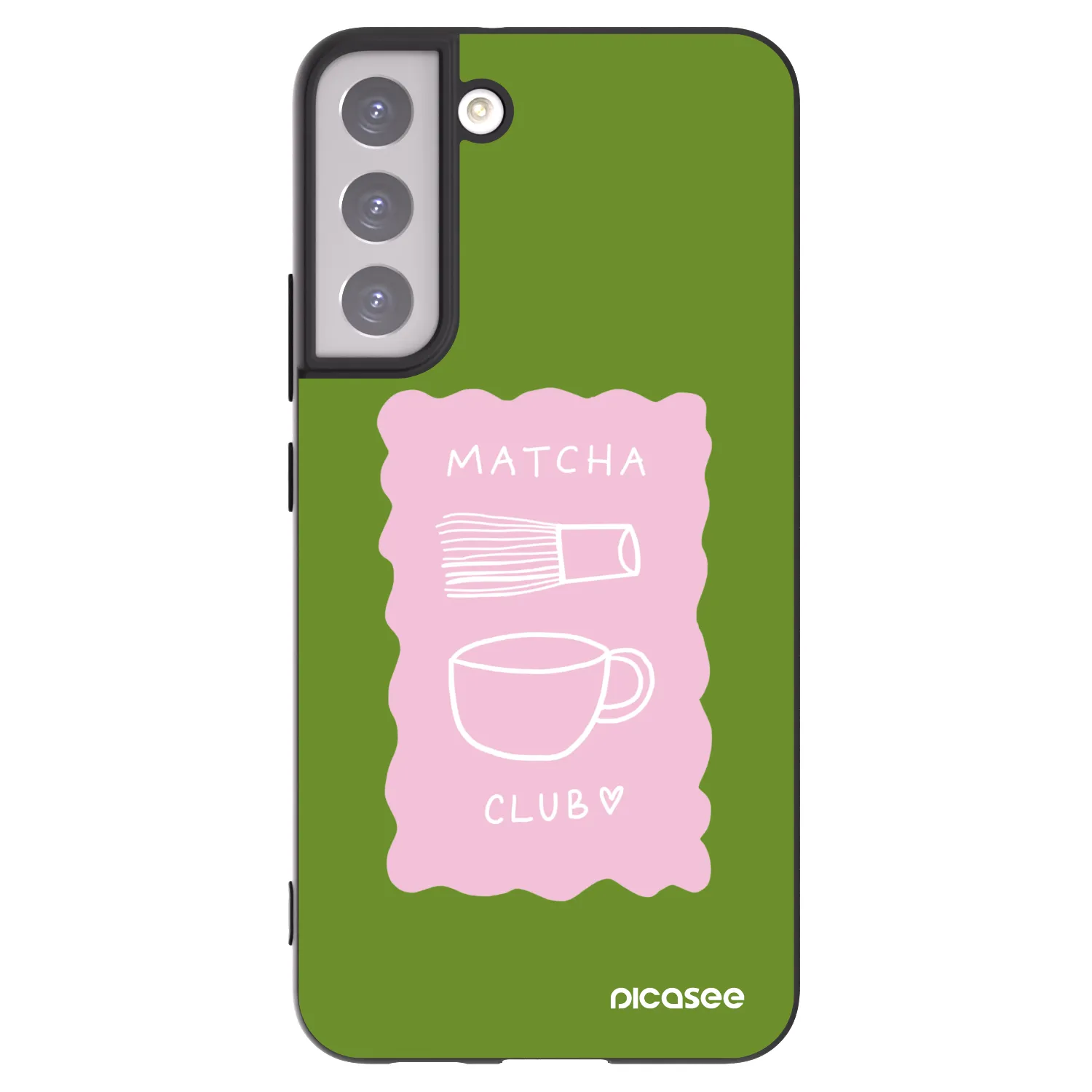 Picasee silikonový černý obal pro Samsung Galaxy S22+ 5G - Matcha club