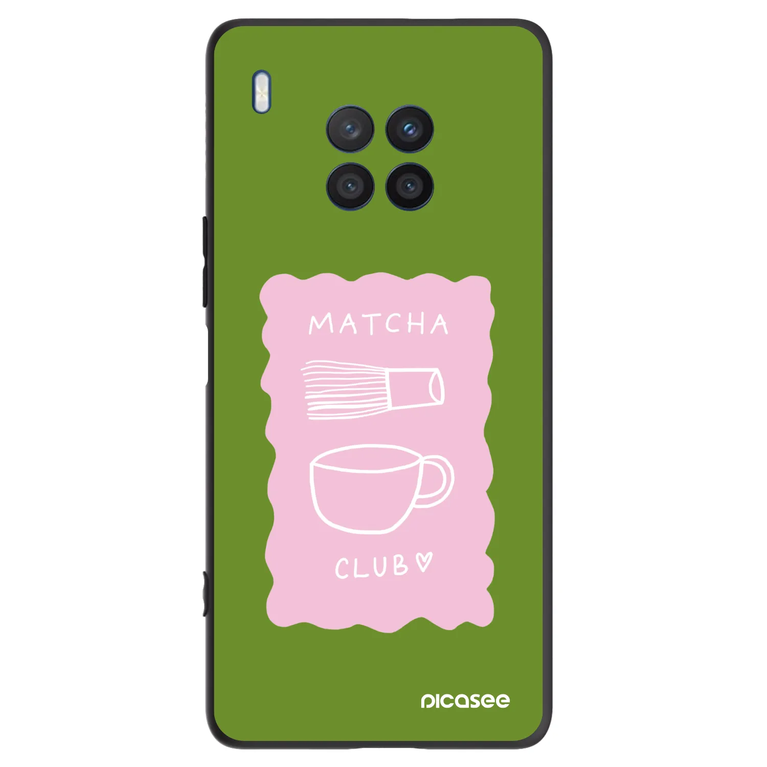 Picasee silikonový černý obal pro Honor 50 Lite - Matcha club