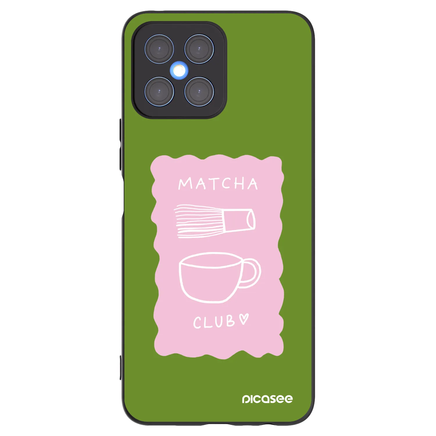 Picasee silikonový černý obal pro Honor X8 4G - Matcha club