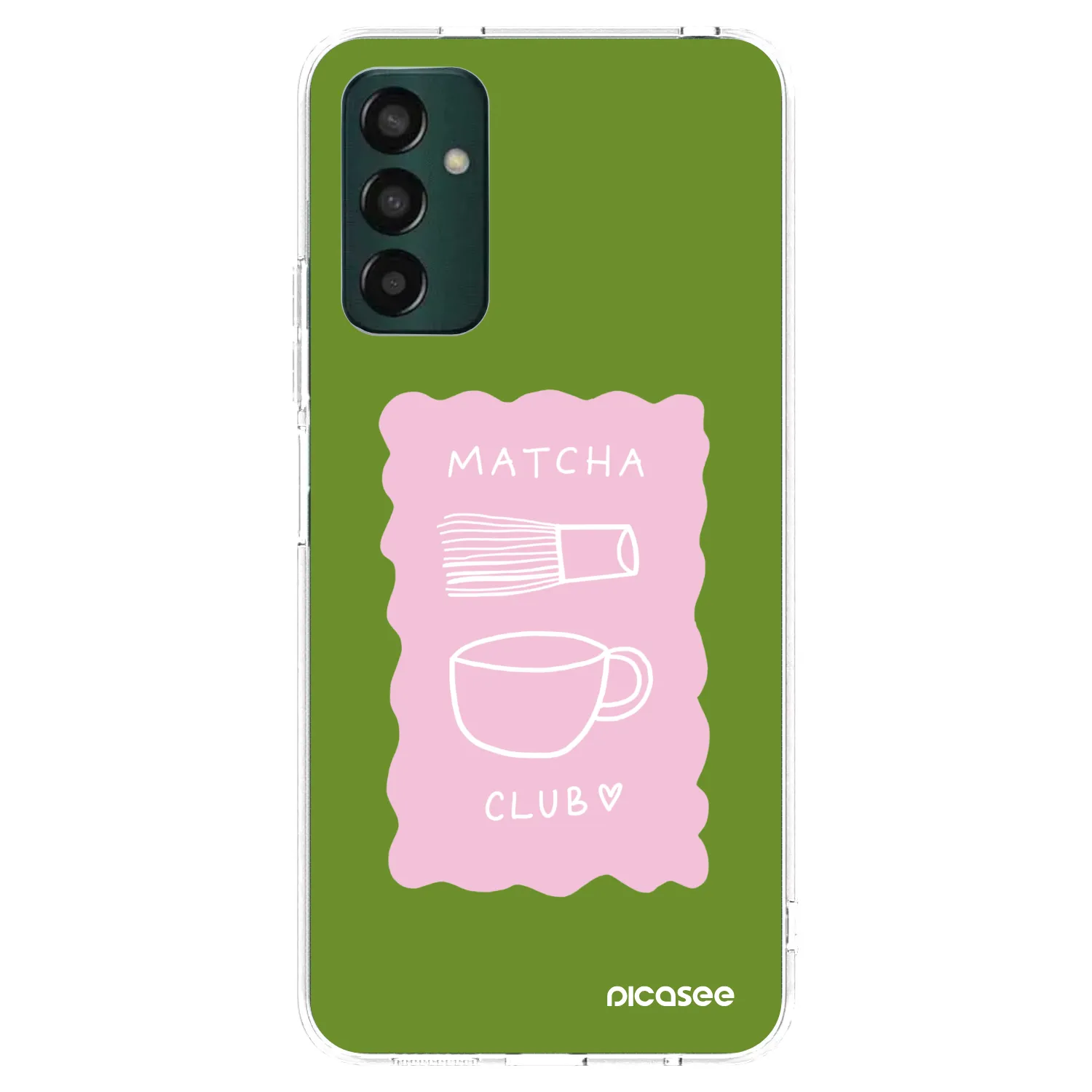 Picasee silikonový průhledný obal pro Samsung Galaxy M13 M135F - Matcha club