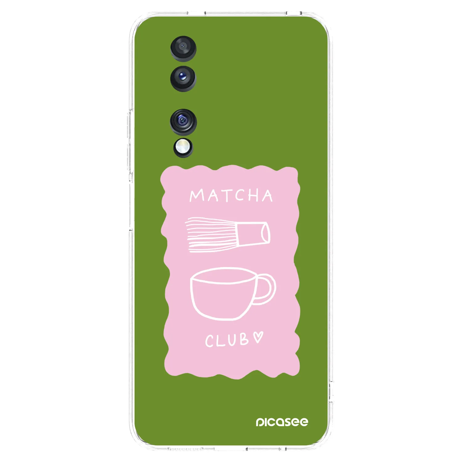 Picasee silikonový průhledný obal pro Honor 70 - Matcha club