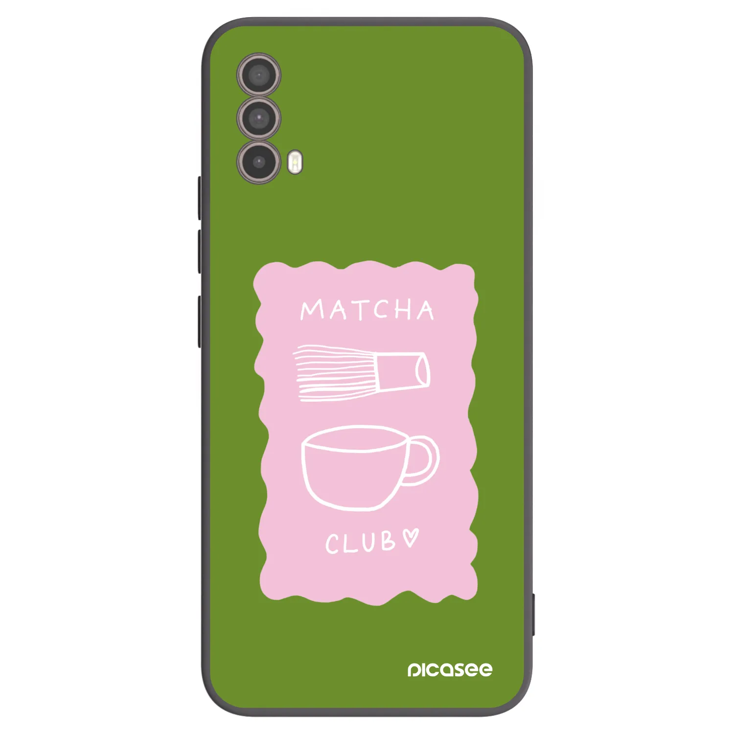 Picasee silikonový černý obal pro Motorola Moto E40 - Matcha club