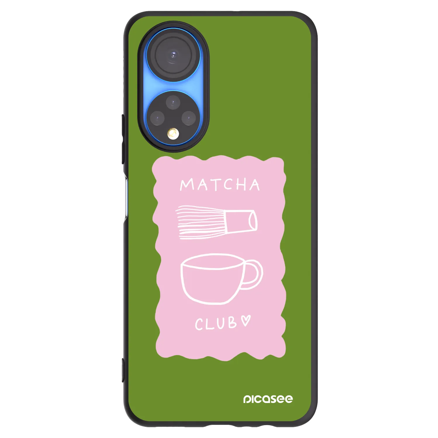 Picasee silikonový černý obal pro Honor X7 - Matcha club