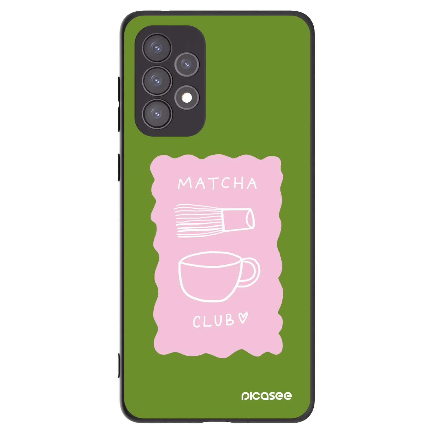 Picasee silikonový černý obal pro Samsung Galaxy A73 5G - Matcha club