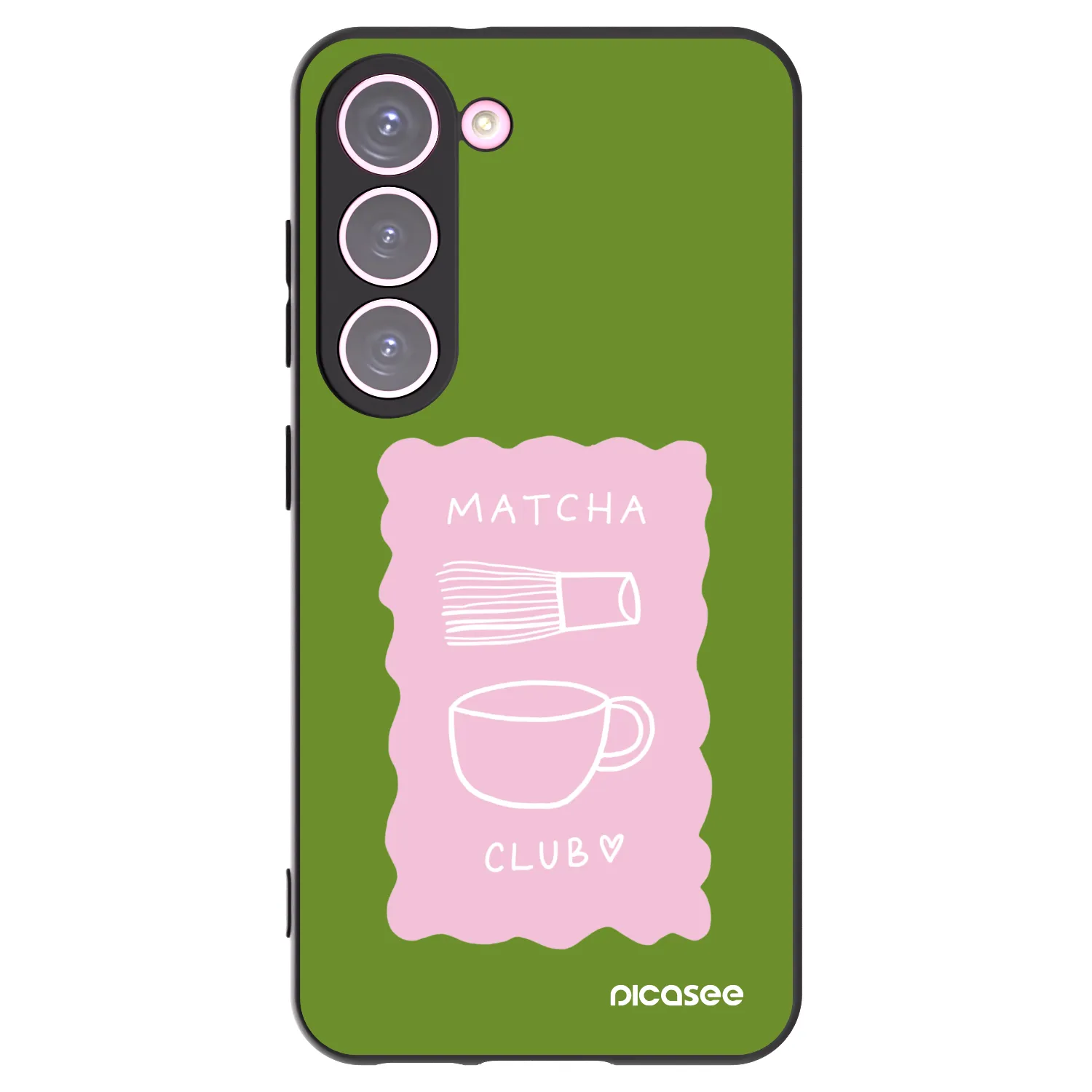 Picasee silikonový černý obal pro Samsung Galaxy S23 5G - Matcha club